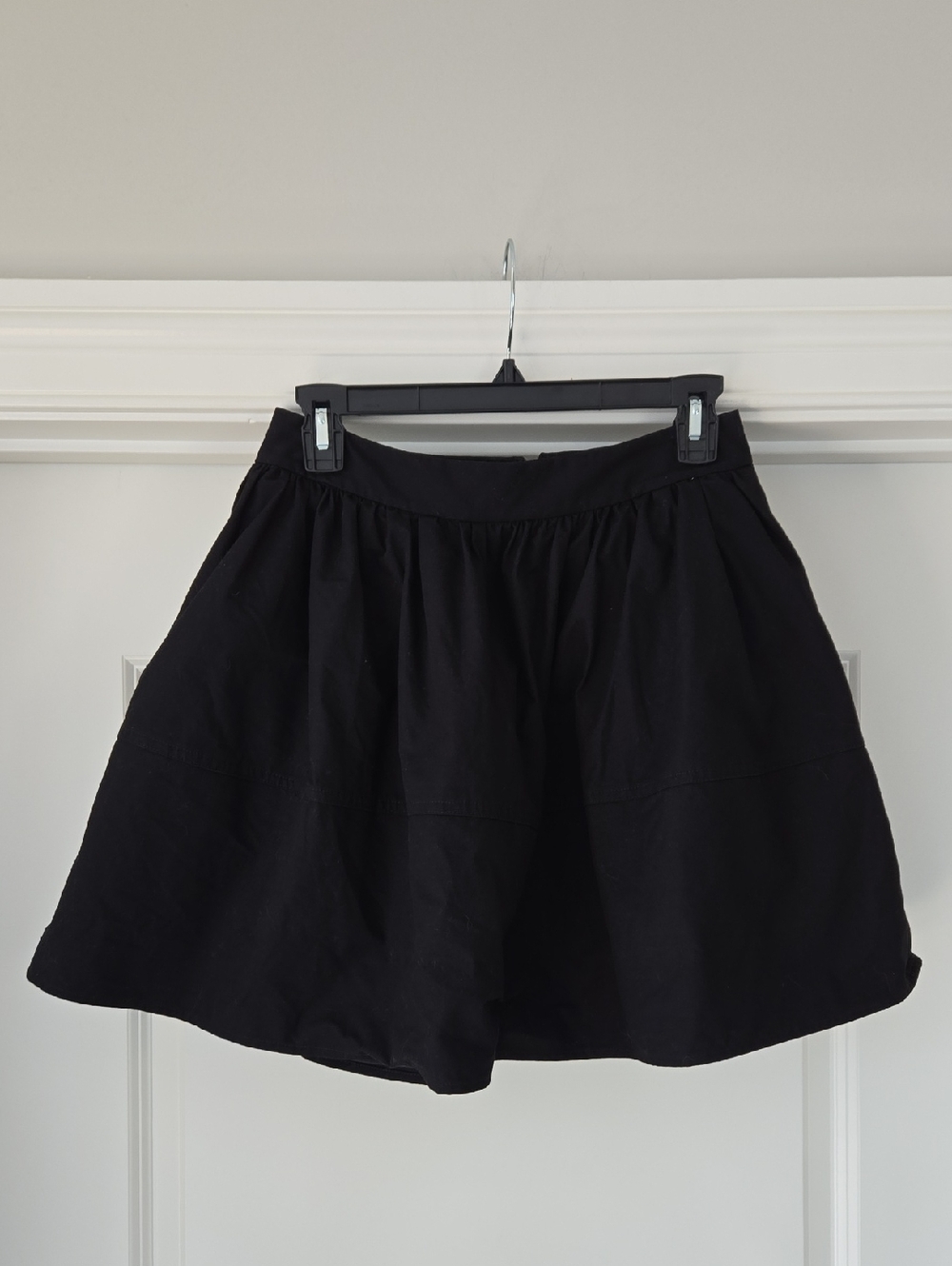 Express Black A-Line Mini Skirt